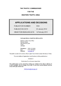 Applications and Decisions