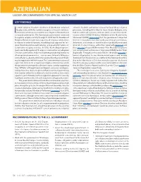 Azerbaijan Uscirf–Recommended for Special Watch List