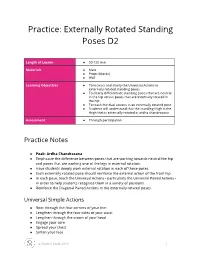 Externally Rotated Standing Poses D2