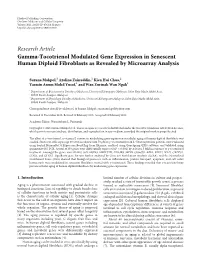 Gamma-Tocotrienol Modulated Gene Expression in Senescent Human Diploid Fibroblasts As Revealed by Microarray Analysis