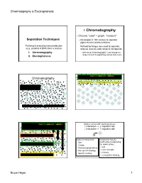 I. Chromatography