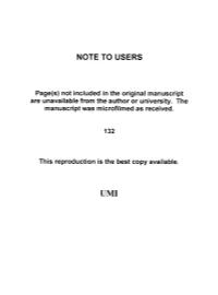 Note to Users