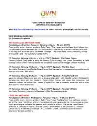 Own: Oprah Winfrey Network January 2015 Highlights