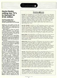 Selling Two TV's to Gannett for $155 Million