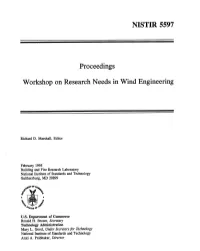 Workshop on Research Needs in Wing Engineering