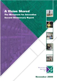 A Vision Shared the Movement for Innovation Second Anniversary Report