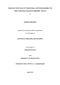 Debating the Efficacyof Transitional Justice Mechanisms: The
