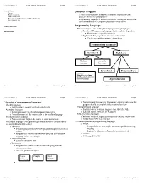 Programming Languages
