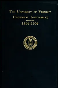 The Centennial Anniversary of the Graduation of the First Class, July Third to Seventh 1904