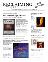 The Reclaiming Cauldron