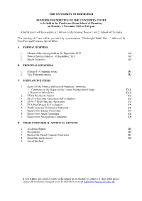 If You Require This Agenda Or Any of the Papers in an Alternative Format E.G