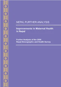 Nepal Further Analysis