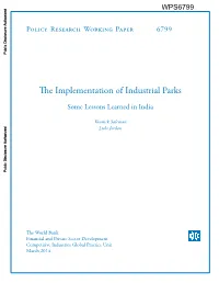The Implementation of Industrial Parks