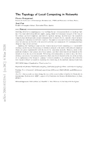 The Topology of Local Computing in Networks
