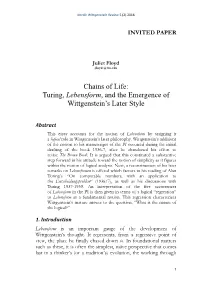 Wittgenstein's Philosophical Development: Phenomenology, Grammar, Method, and the Anthropological View