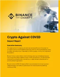 Crypto Against COVID Impact Report