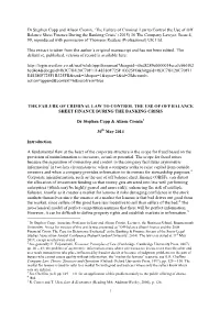 Dr Stephen Copp and Alison Cronin, 'The Failure of Criminal Law To