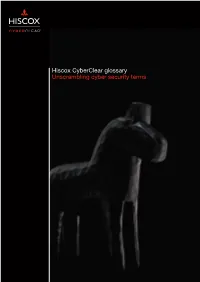 Hiscox Cyberclear Glossary Unscrambling Cyber Security Terms Hiscox Cyberclear Glossary