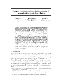 Insights on Representational Similarity in Neural Networks with Canonical Correlation