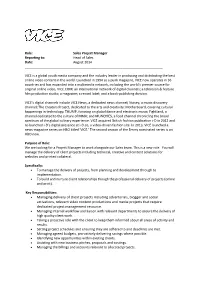 Managing Delivery of Client Projects Including Advertorials, Blogger