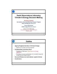 Providing NASA Solutions to Climate Change