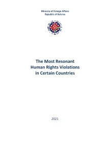 The Most Resonant Human Rights Violations in Certain Countries