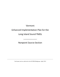 Vermont Enhanced Implementation Plan for the Long Island Sound TMDL