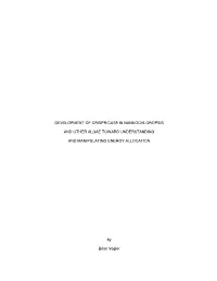 DEVELOPMENT of CRISPR/CAS9 in NANNOCHLOROPSIS and OTHER ALGAE TOWARD UNDERSTANDING and MANIPULATING ENERGY ALLOCATION by Brian V