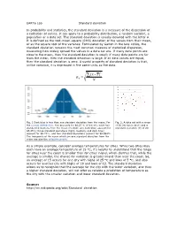 EART6 Lab Standard Deviation in Probability and Statistics, The