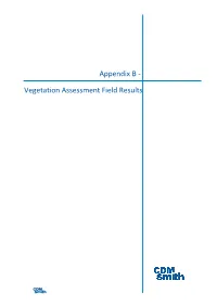 Vegetation Assessment Field Results