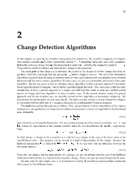Change Detection Algorithms