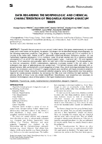 Data Regarding the Morphologic and Chemical Characterization of Trigonella Foenum-Graecum Seeds
