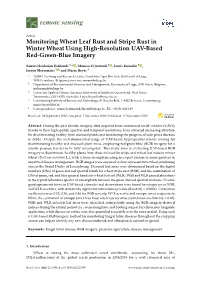 Monitoring Wheat Leaf Rust and Stripe Rust in Winter Wheat Using High-Resolution UAV-Based Red-Green-Blue Imagery