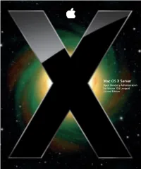 Open Directory Administration for Version 10.5 Leopard Second Edition