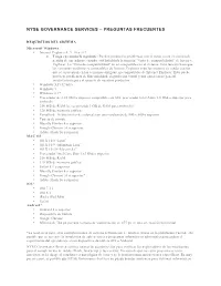 Nyse Governance Services – Preguntas Frecuentes