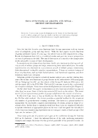 Zeta Functions of Groups and Rings – Recent Developments