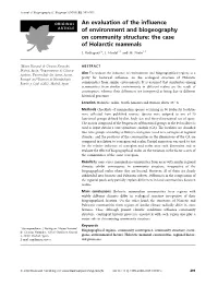 An Evaluation of the Influence of Environment