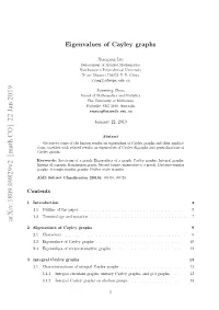 Eigenvalues of Cayley Graphs