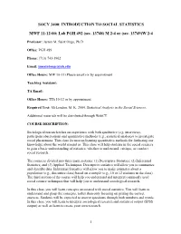 Introduction to Social Statistics