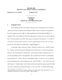 570 Area Code: OCA Comments