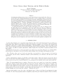 Nature, Science, Bayes' Theorem, and the Whole of Reality