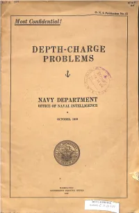 No. 45 Depth-Charge Problems October 1918