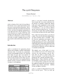 The Sysfs Filesystem