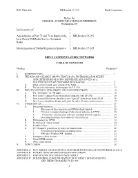 Amendments of Part 73 and 74 to Improve the Low Power FM Radio