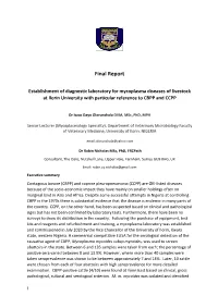 Establishment of Mycoplasma Laboratory. University of Ilorin. Final