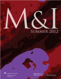 2012 Edition of M&I, the Newsletter for the Department of Microbiology & Immunology