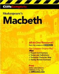 Cliffs Complete Shakespeare's Macbeth