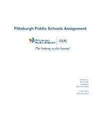 Pittsburgh Public Schools Assignment