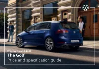 The Golf Price and Specification Guide