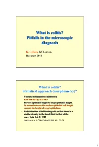 What Is Colitis? Pitfalls in the Microscopic Diagnosis